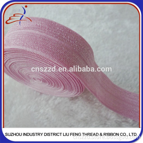 trade assurance glitter fold over elastic